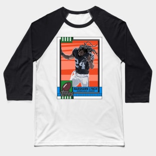 90's Marshawn Lynch Football Card Baseball T-Shirt
